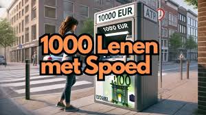 1000 euro lenen in termijnen betalen