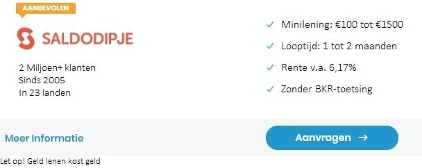 3000 euro lenen zonder bkr toetsing