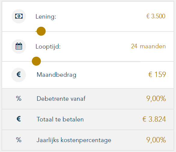 Snel en Eenvoudig 2500 Euro Lenen Zonder Gedoe