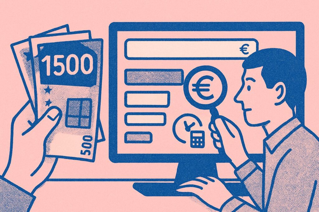 1000 euro lenen en in termijnen terugbetalen