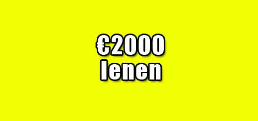 2000 euro lenen zonder bkr